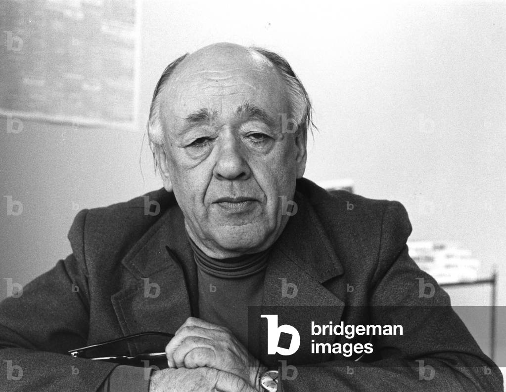 Bild von Fotografie "Eugen Ionesco" von Louis Monier, b/w