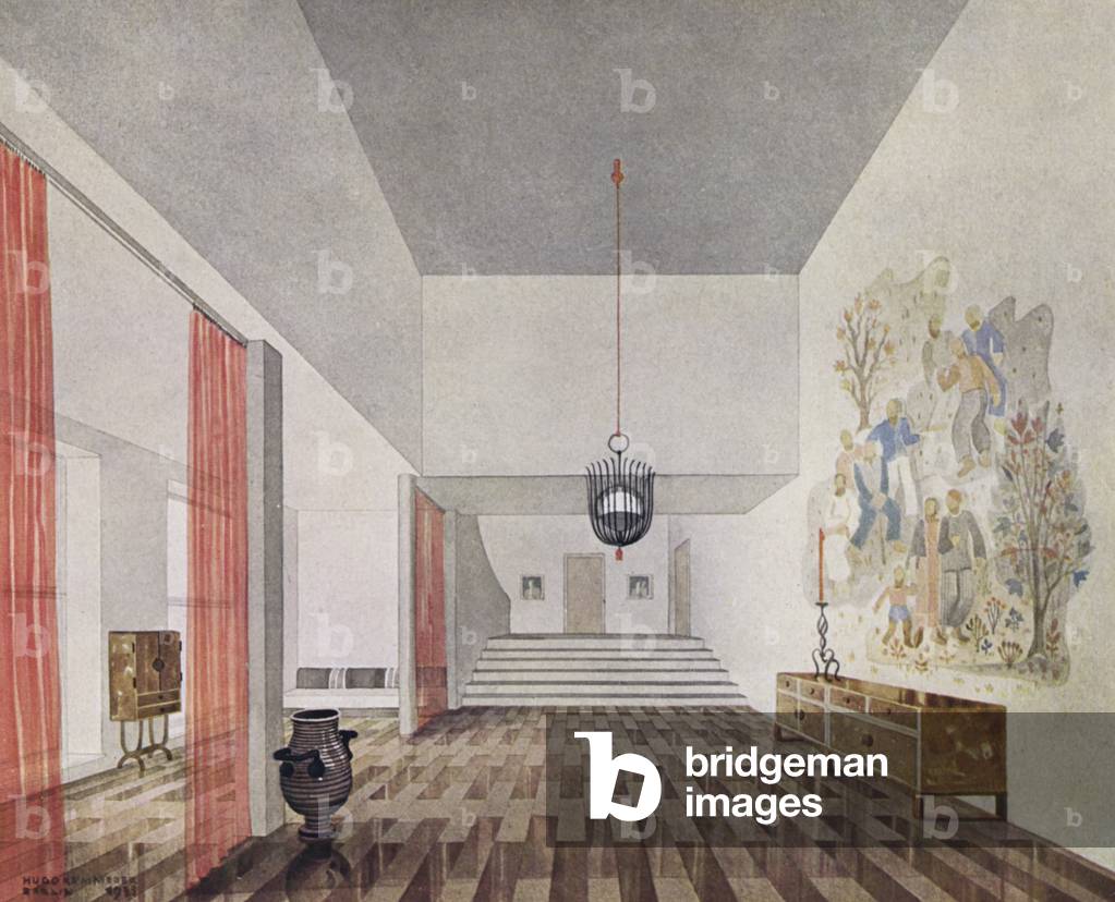 Interni anni Trenta: Sala di un club (colore litico)