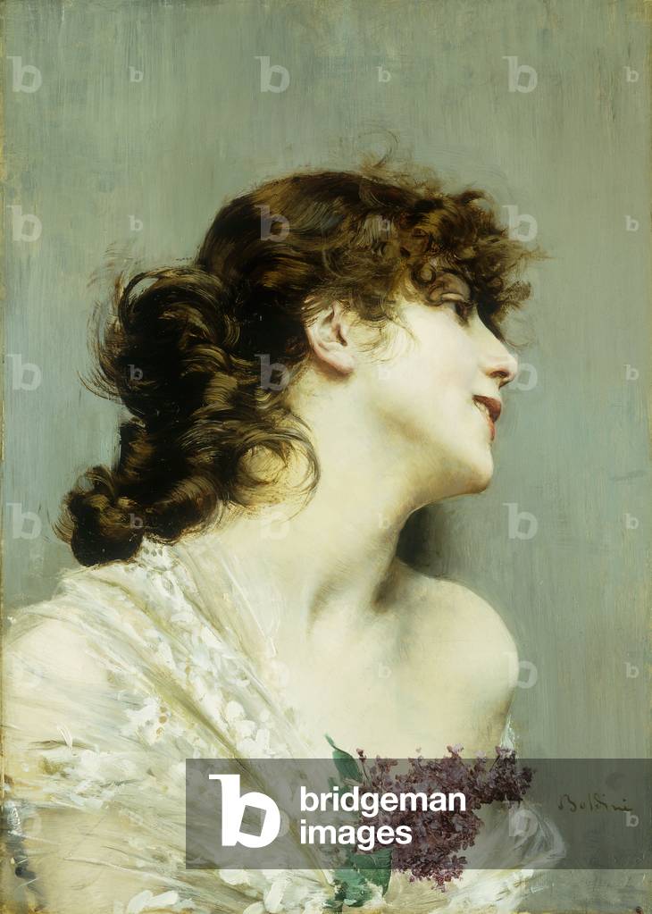 Immagine di Dipinto "Profilo di una giovane donna" di Giovanni Boldini