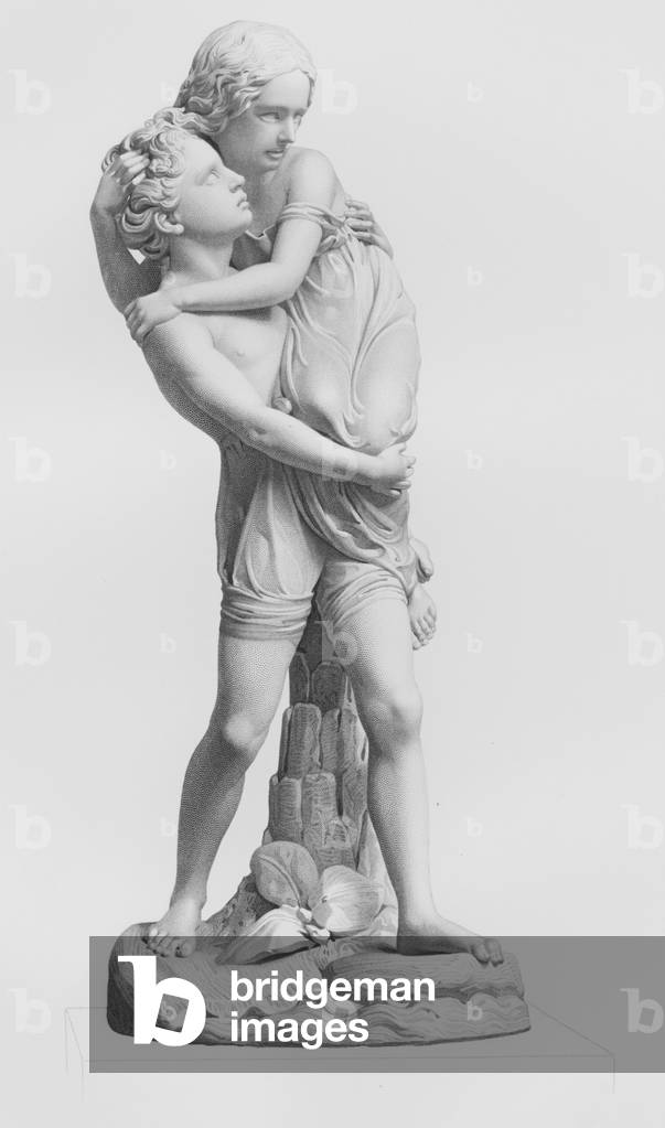 Paul e Virginia, inciso da E Roffe dal gruppo di W C Marshall, RA (incisione)