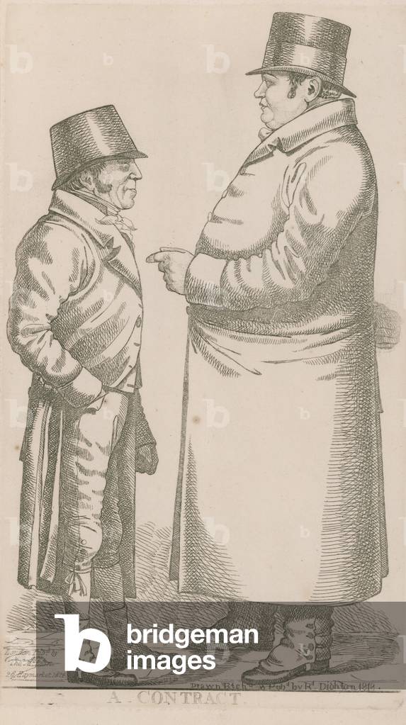 Mr Damington e Mr Tremloe, Un contratto (incisione)