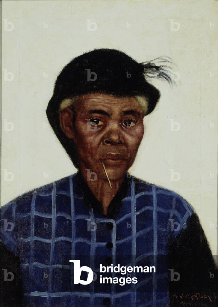Der Snuff Dipper, 1928 (Öl auf Leinwand)