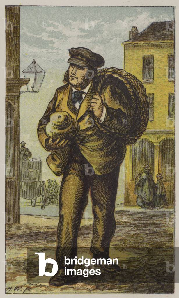 "Bäcker (Farbe litho)" von H.W. Petherick