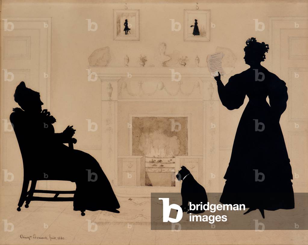Silhouetten, 1830 (Wasserfarbe)