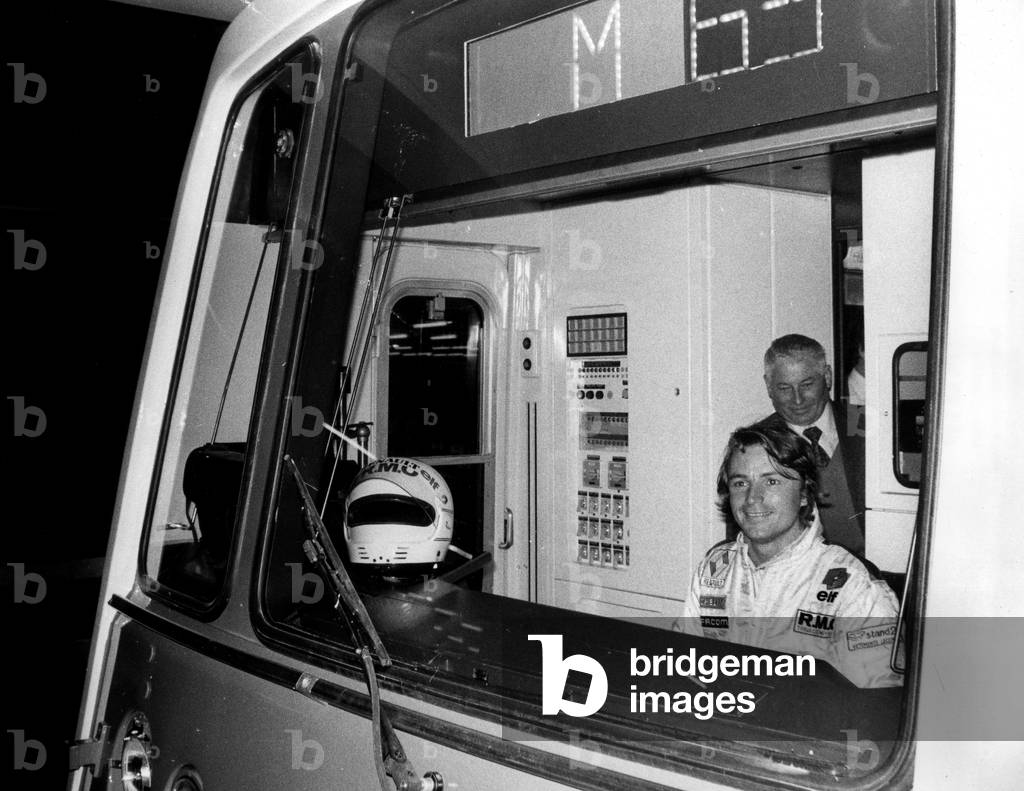 Image of Race Driver Rene Arnoux Driving A Rer on May 28,