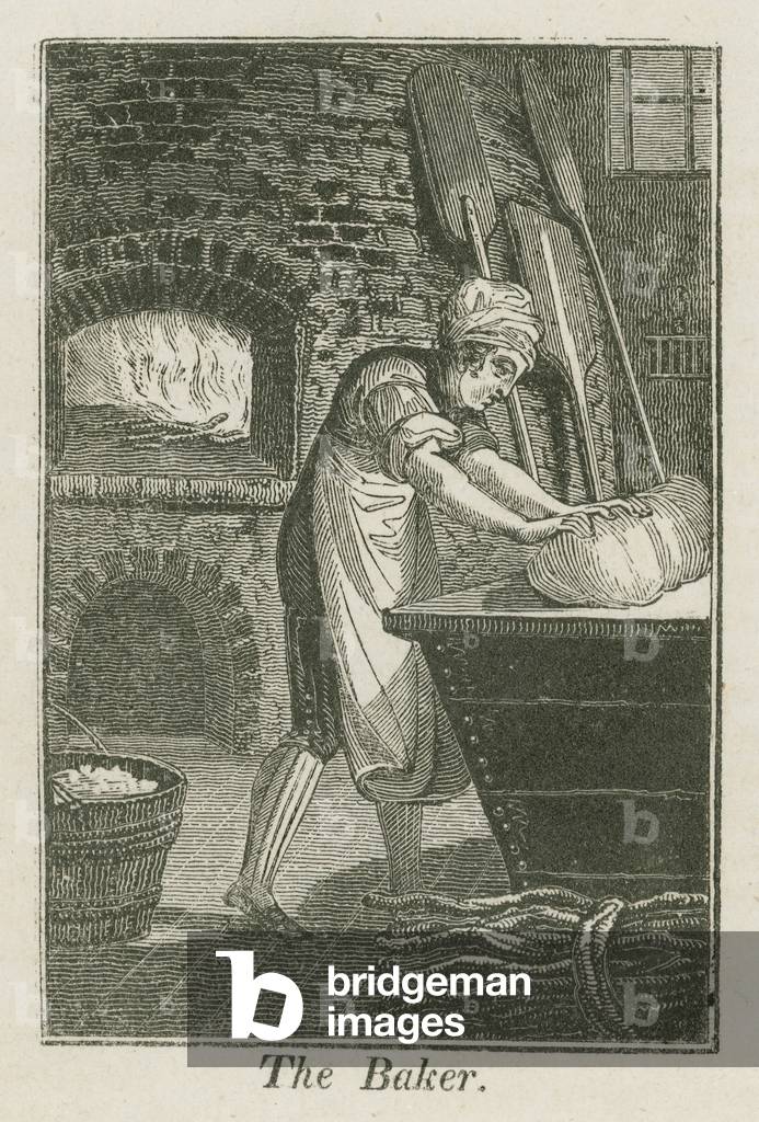 "Il panettiere (incisione)" di English School