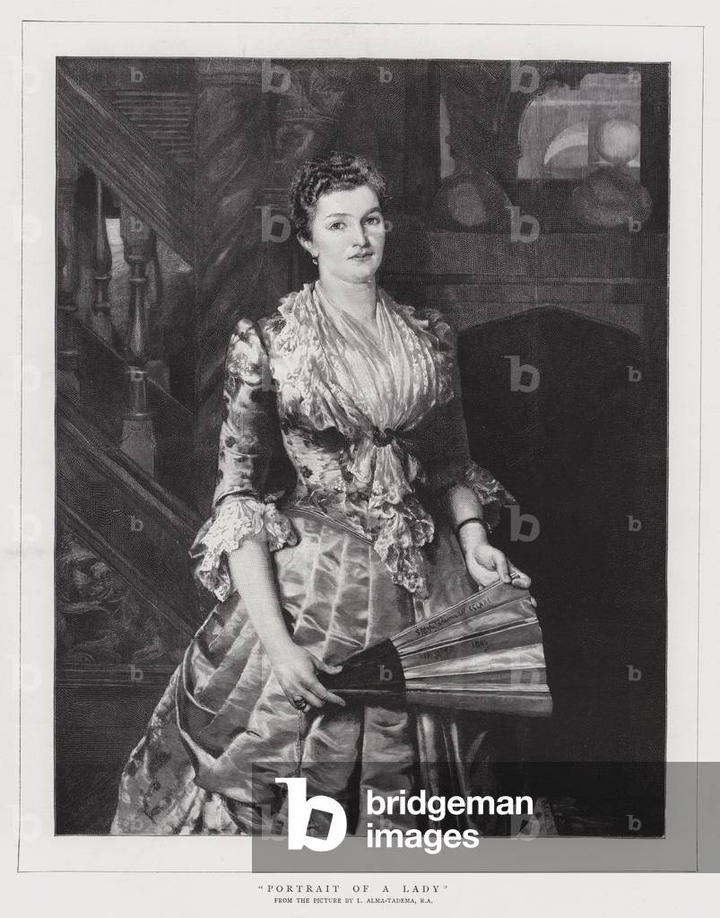 ritratto di una signora incisione