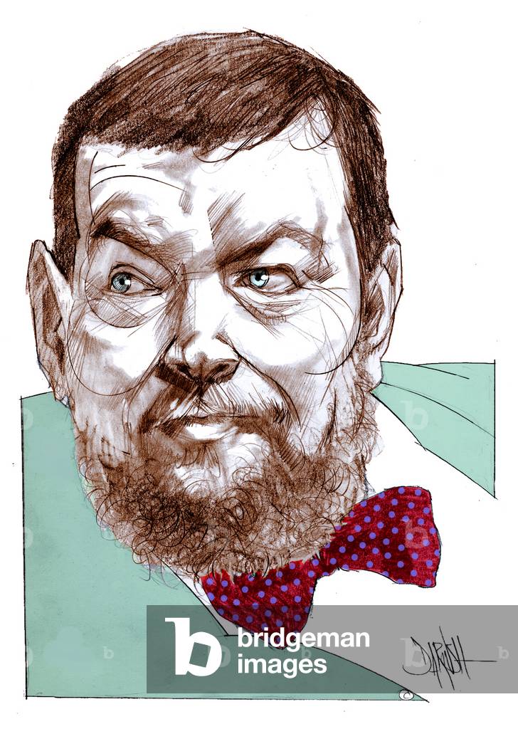 Giuliano Ferrara, 2008 (digitale Farbstiftzeichnung)