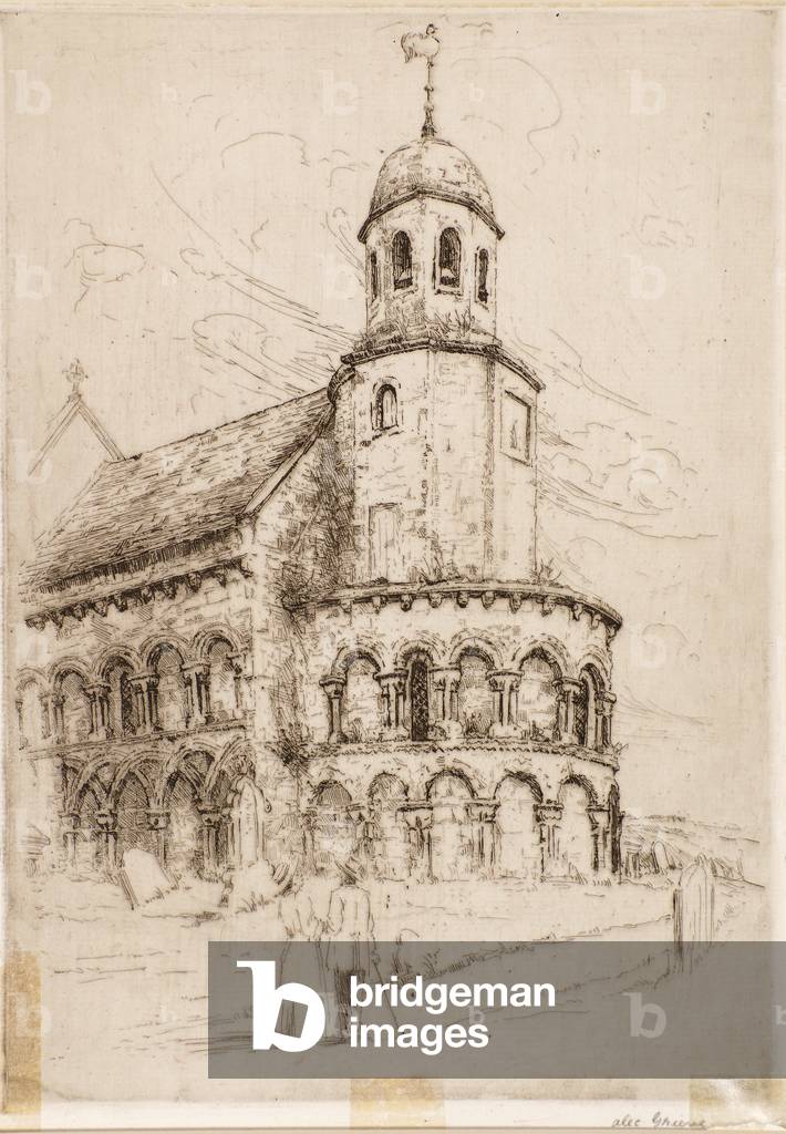 Leuchars Church (Norman Apse) (etching)