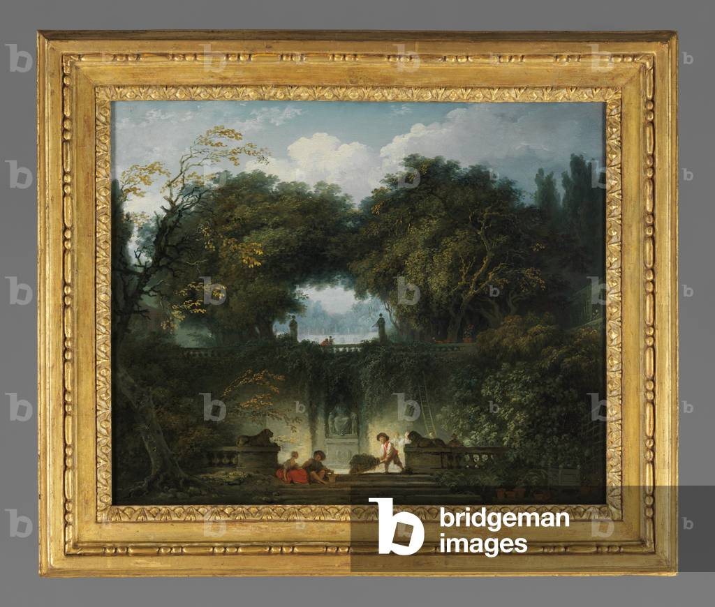 Bild von Gemälde "Le petit parc (Der kleine Park)" 1762 von Jean-Honore Fragonard