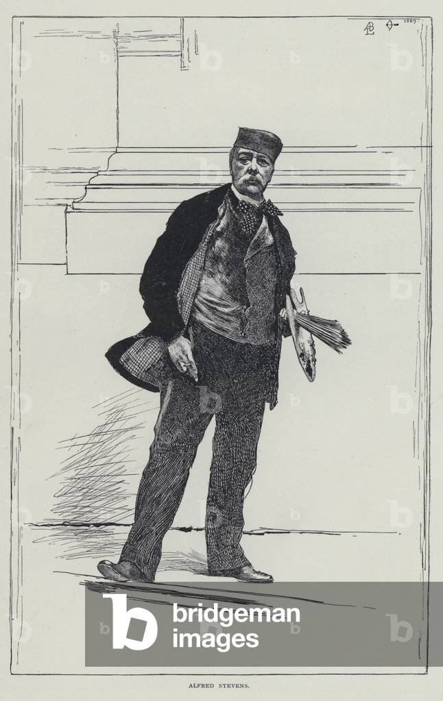 Bild von Druck "Alfred Stevens (Litho)" von American School