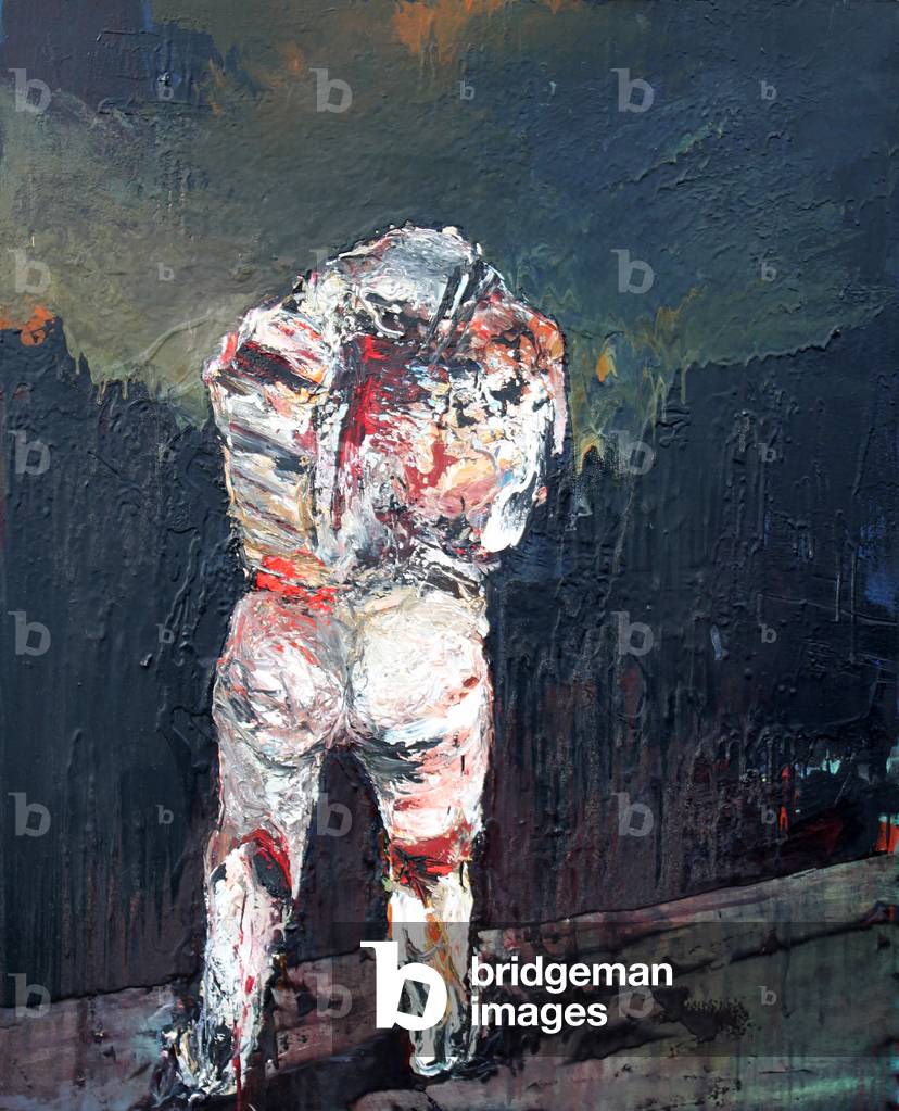 e su in Antartico notte 1990 (olio su tela)