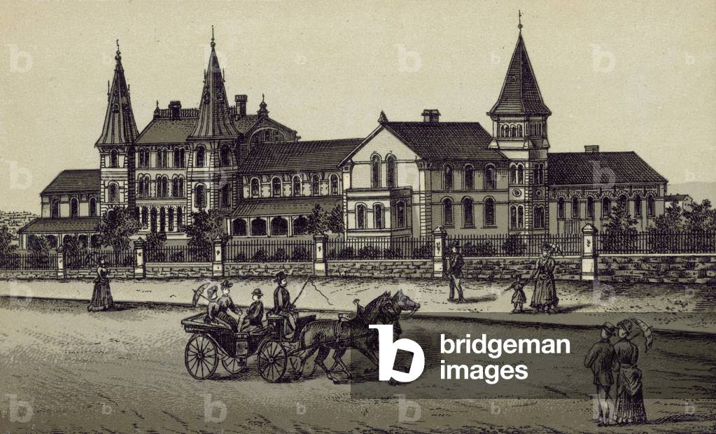 Bild von Druck "Gehörloses und dummes Asyl (litho)" 1801 von Australian School