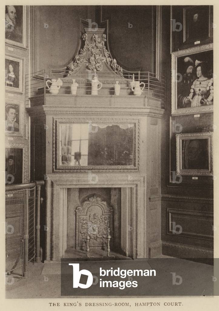 Il camerino del re, Hampton Court (foto in b/n)