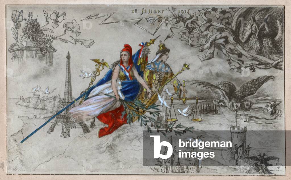 Bild von Druck "Franco Russische Allianz" 1914