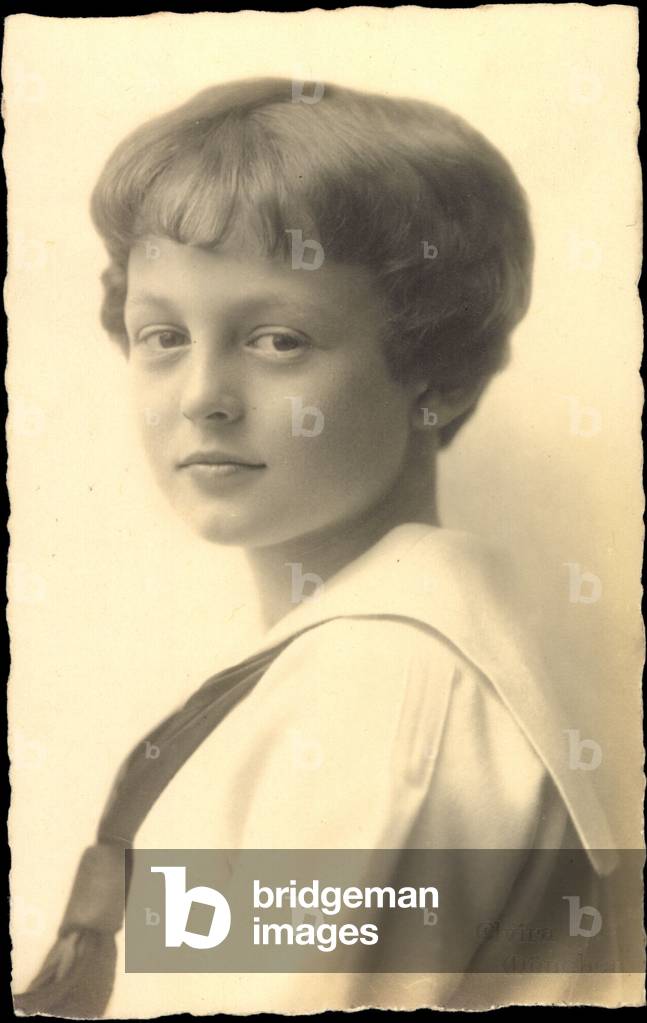 Ak S.K.H Principe Ereditario Albrecht di Baviera Wittelsbach (foto b/n)