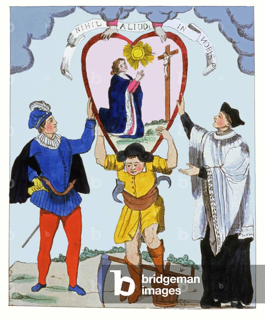 Immagine di Incisione "I tre ordini. 1789 (incisione)" 1789 di French School