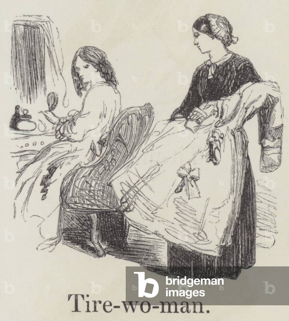 "Tirewoman (Gravur)" von English School