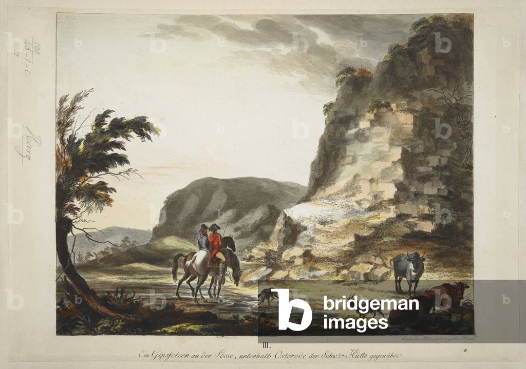 Image de Gravure représentant « Der Hübichenstein » par German School