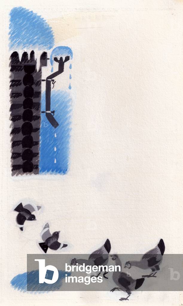 Bild von Gemälde "Illustration von “The Spark” von Elena Blaginina" 1977 von Marina Uspenskaya
