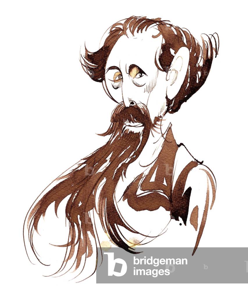 Charles Dickens - Karikatur