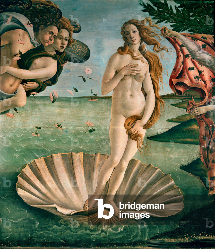 Die Geburt der Venus, 1486 (Tempera auf Leinwand)