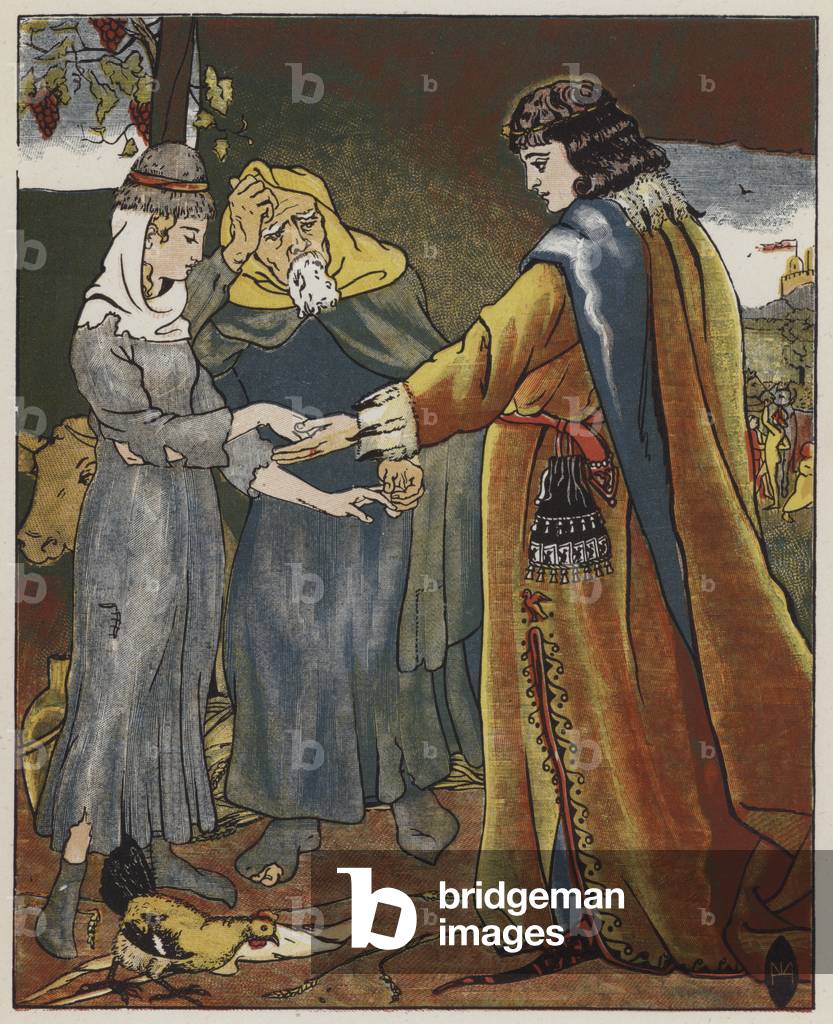 Il matrimonio di Griselda, racconto del cancelliere di Chaucer (colore lito)