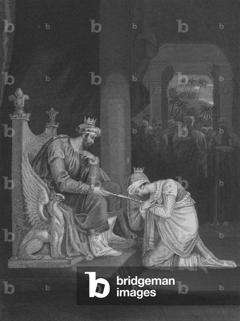 Esther vor Ahasveros (Gravur)