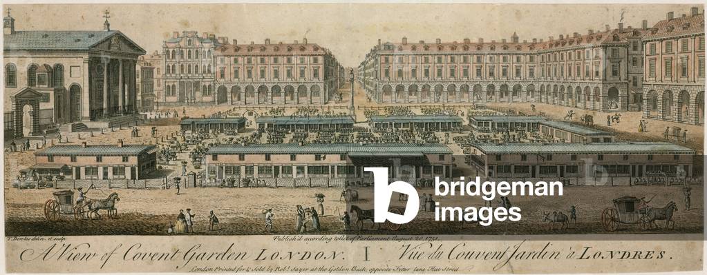 Immagine di Incisione "Covent Garden Market" di English School
