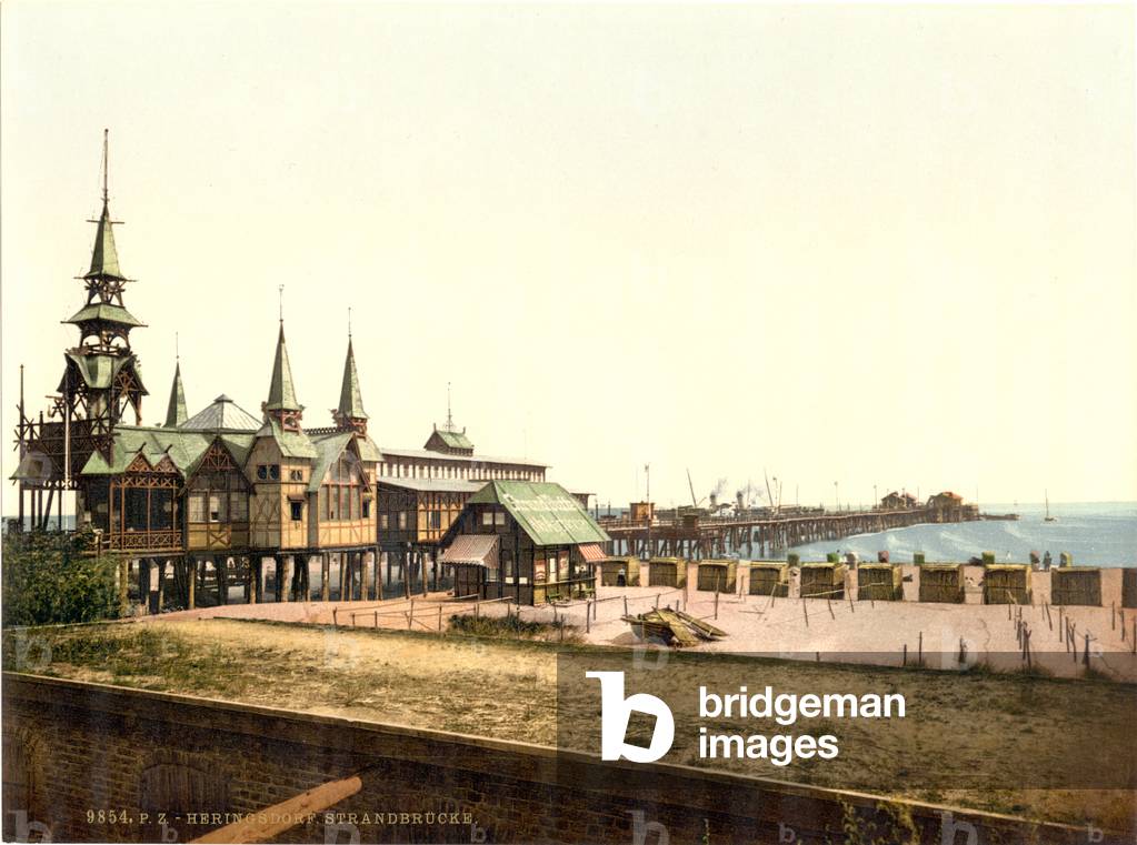 "Der Pier", c.1900 von German School