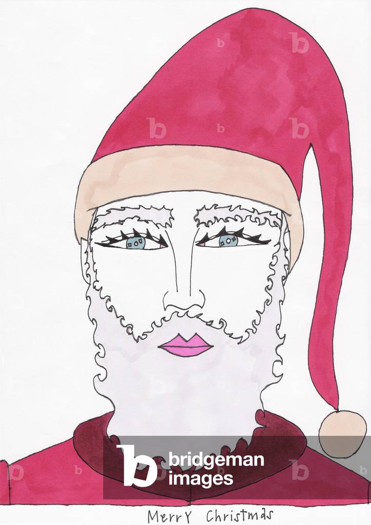 Image de Dessin représentant Joyeux Noël (feutre sur papier) par Daisy de Villeneuve