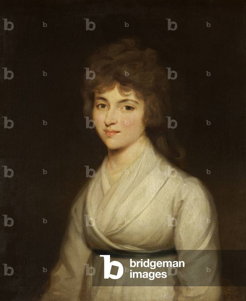 Immagine di Dipinto "maria palmer acland signora hoare (d. 1845)" di English School, b/w