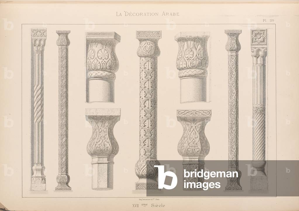 Colonnes et piliers, 1885 (materiale stampato)