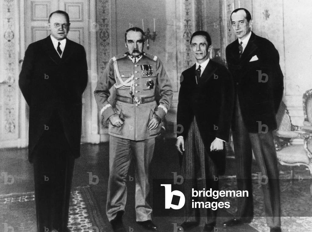Image of Hans von Moltke, Jozef Pilsudski, Joseph Goebbels and Josef Beck