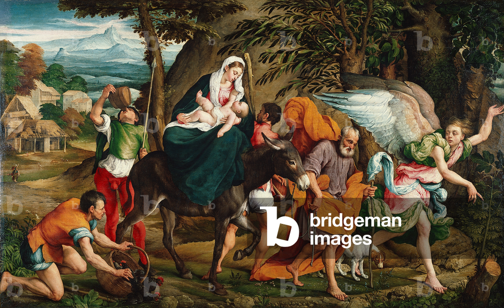 Immagine di Dipinto "La fuga in Egitto" 1544 di Jacopo Bassano