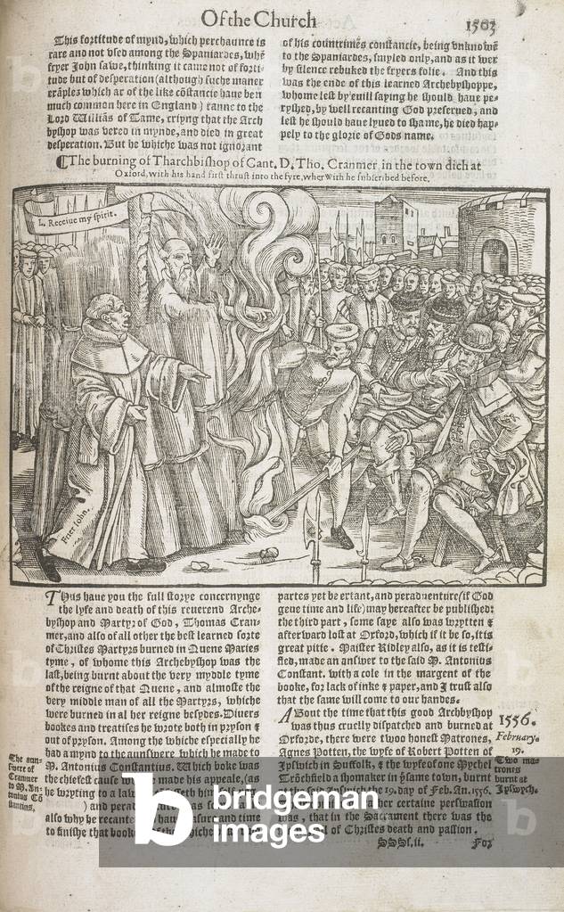 "La combustione di Cranmer"