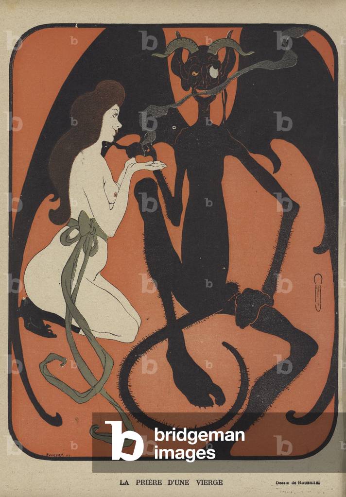 Illustration für Le Rire (Farbe Litho)