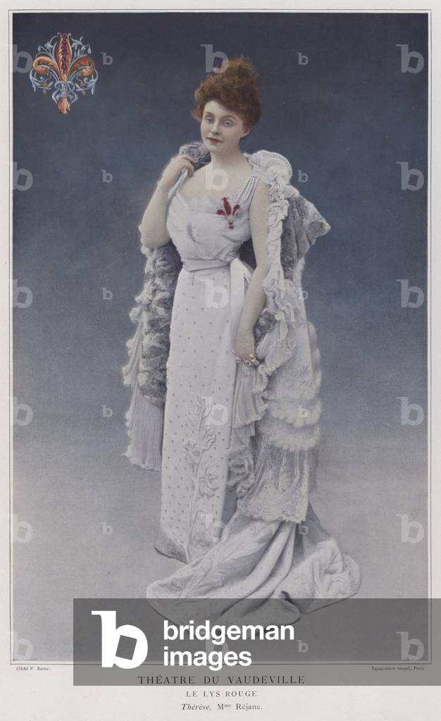 Gabrielle Rejane als Therese in Le Lys Rouge (Farbfoto)