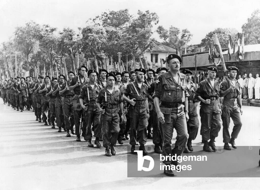 Image Of French Battalion Of Korea Arriving In Saigon November 3 1953 Image Of French Battalion Of Korea Arriving In Saigon November 3 1953