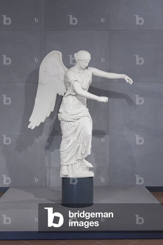 Der Brescia Flügel-Viktoria, römische Kunstreplik, die die kapuanische Aphrodite darstellt (Gips)