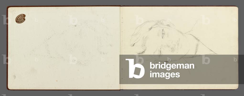 Page from a sketchbook by Lucian Freud