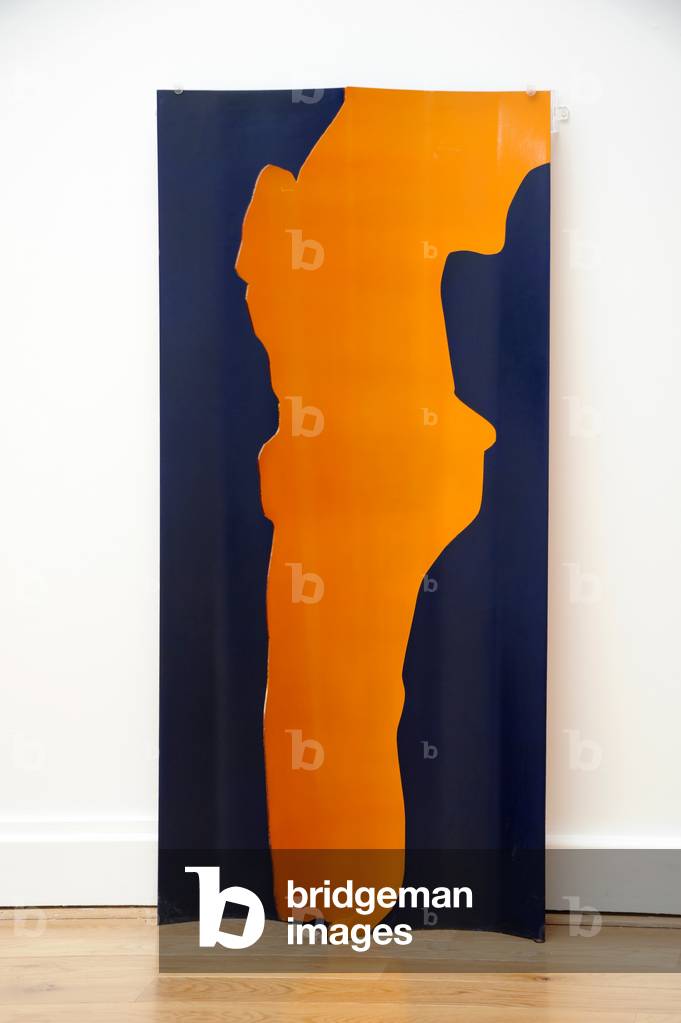 Processione attraverso una curva a spaccata, 1965 (acciaio dolce verniciato poliuretano)