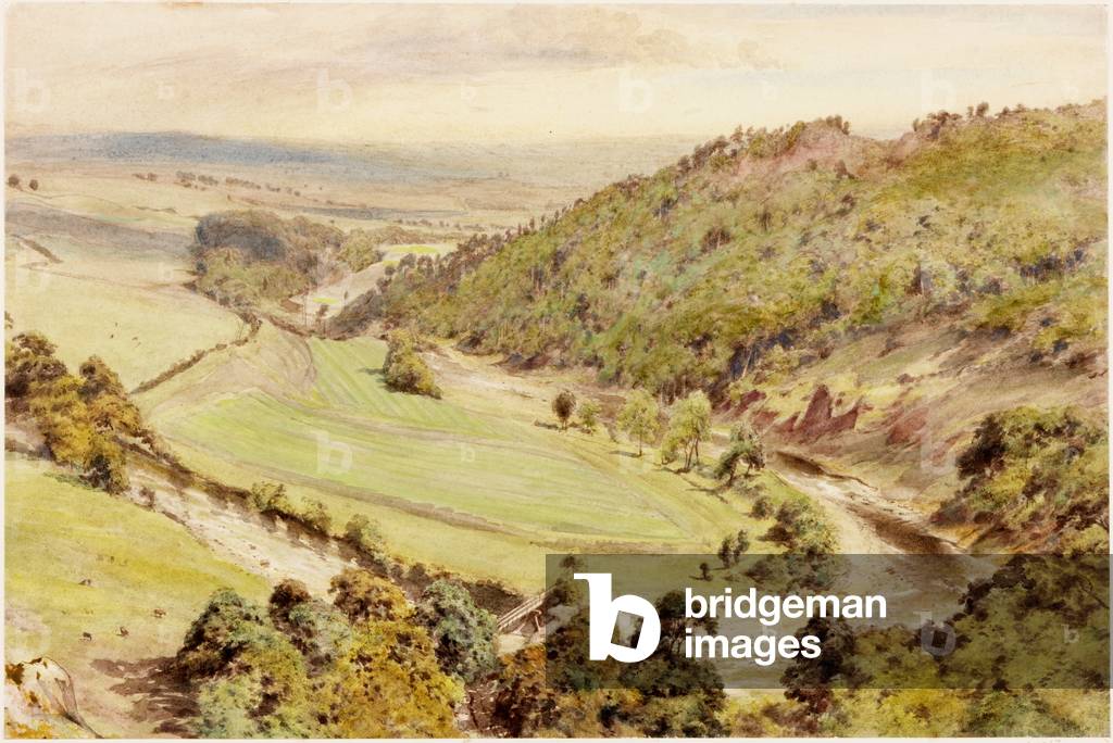 Bild von Zeichnung "Birdoswald (Bleistift & Aquarell auf Papier)" von Henry Burdon Richardson