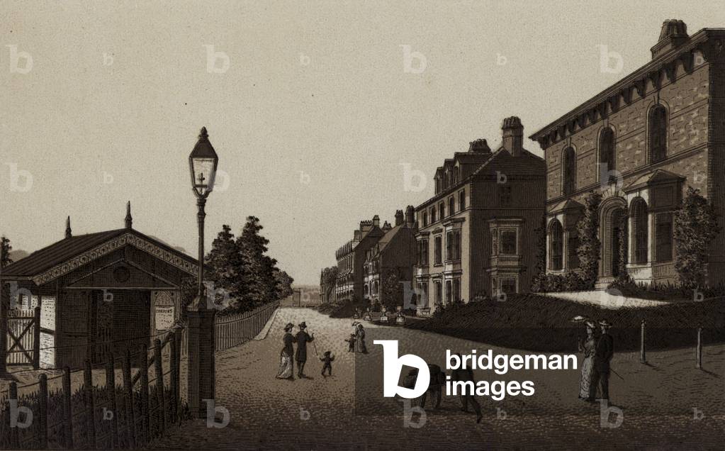 Immagine di Stampa "Buxton: Ampia passeggiata dal centro (lito)" di English School