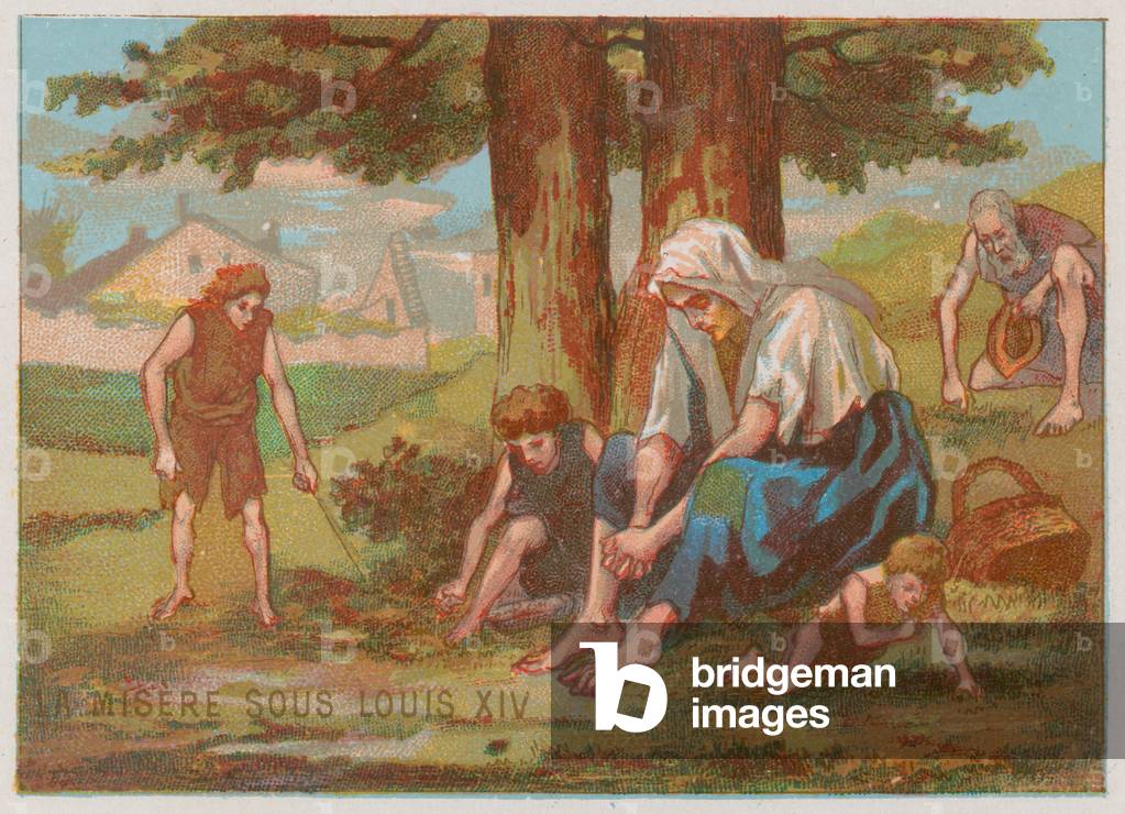 Elend unter der Herrschaft von Ludwig XIV. (chromolitho)