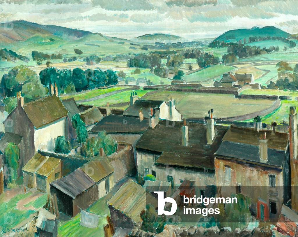 Grassington und Wharfdale, um 1932 (öl auf leinwand)