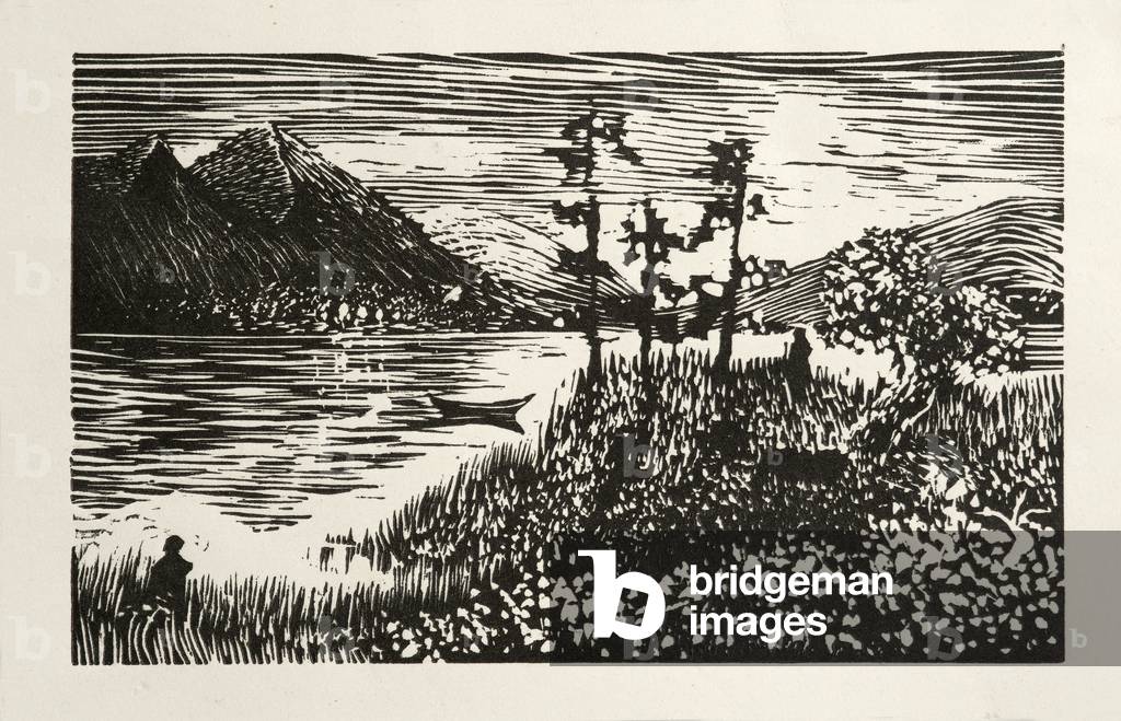 Gravure sur bois 1964 par Alex Williams