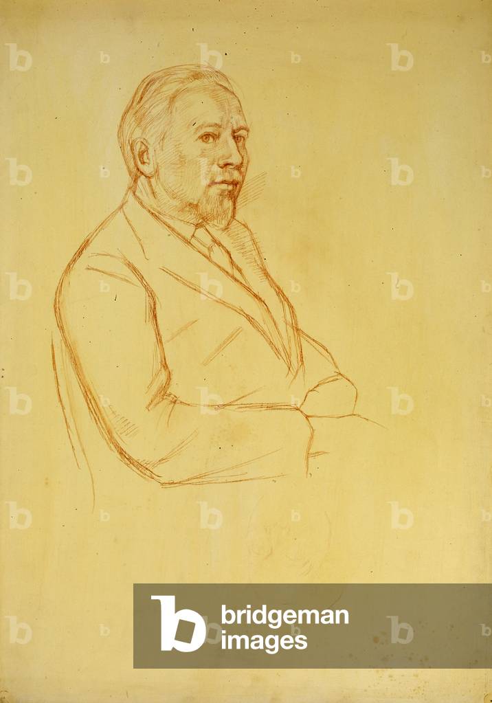 Portrait of James Fitton (red chalk)