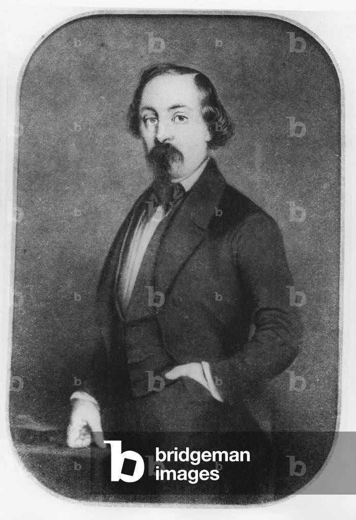 Immagine di Incisione "Louis Bouilhet" 1801 di French School, b/w