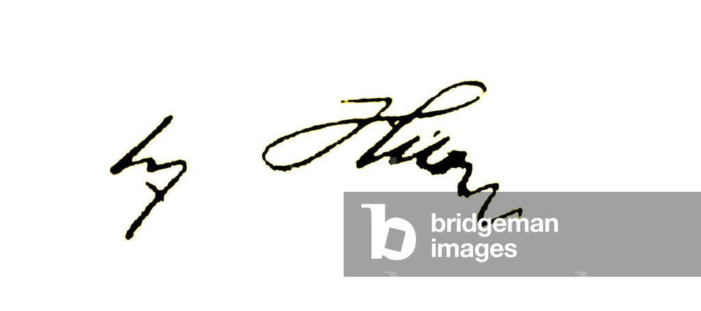 Die Unterschrift von Adolf Hitler (1889-1945) war ein österreichischer deutscher Politiker, der die nationalso